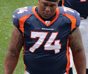 Orlando Franklin of the Denver Broncos