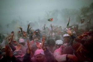 Guyanese and Trinidadians Of Queens, NY celebrate Phagwah or Holi, the Spring Festival, in March 2013. 