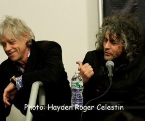 Bob Geldof and Wayne Coyne at an Amnesty International press conference on FEb. 5, 2014. (Hayden Roger Celestin image)