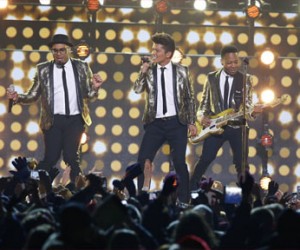 Bruno Mars at Super Bowl XLVIII