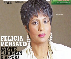 Felicia Persaud as seen on the cover of .Express Woman..