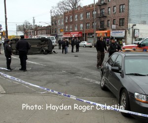 SHOOTING AND CAR ACCIDENT ON FLATBUSH AVE BROOKLYN NY