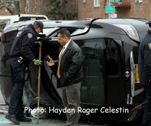 SHOOTING AND CAR ACCIDENT ON FLATBUSH AVE BROOKLYN NY 2