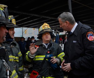 Mayor Bill de Blasio in Spanish Harlem on Thursday, March 13, 2014.