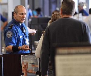 U.S. customs at Boston Logan Airport.