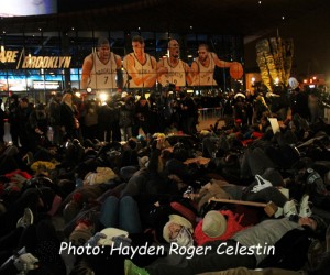 Rally at Barclays Center Brooklyn NY