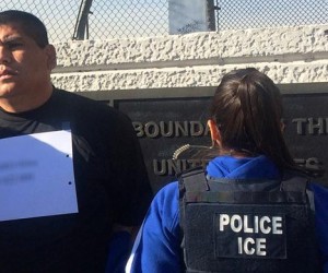 Pablo Alvaro Silos being deported by US ICE officers. (US ICE image)