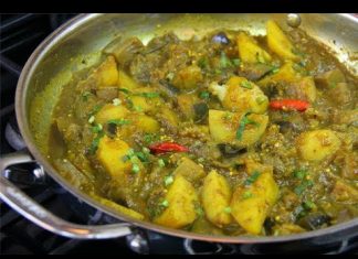 eggplant-and-potato-curry-from-caribbean-curries-by-felicia-j-persaud