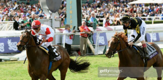 jockeys-Joel Rosario and John Velazquez