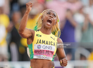 shelly-ann-celebrates-oregon-win