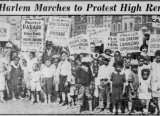 Harlem-Tenants-League-rallies was led by Elizabeth Anna Hendrickson