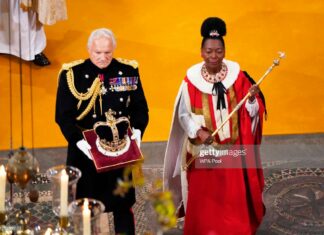 Floella Benjamin-trinidad-at-king-charles-coronation